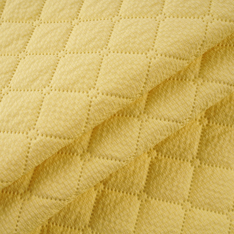 BH-12# Bubble Grid 120g Imitation Silk Cotton Polyester Viscose Tyg